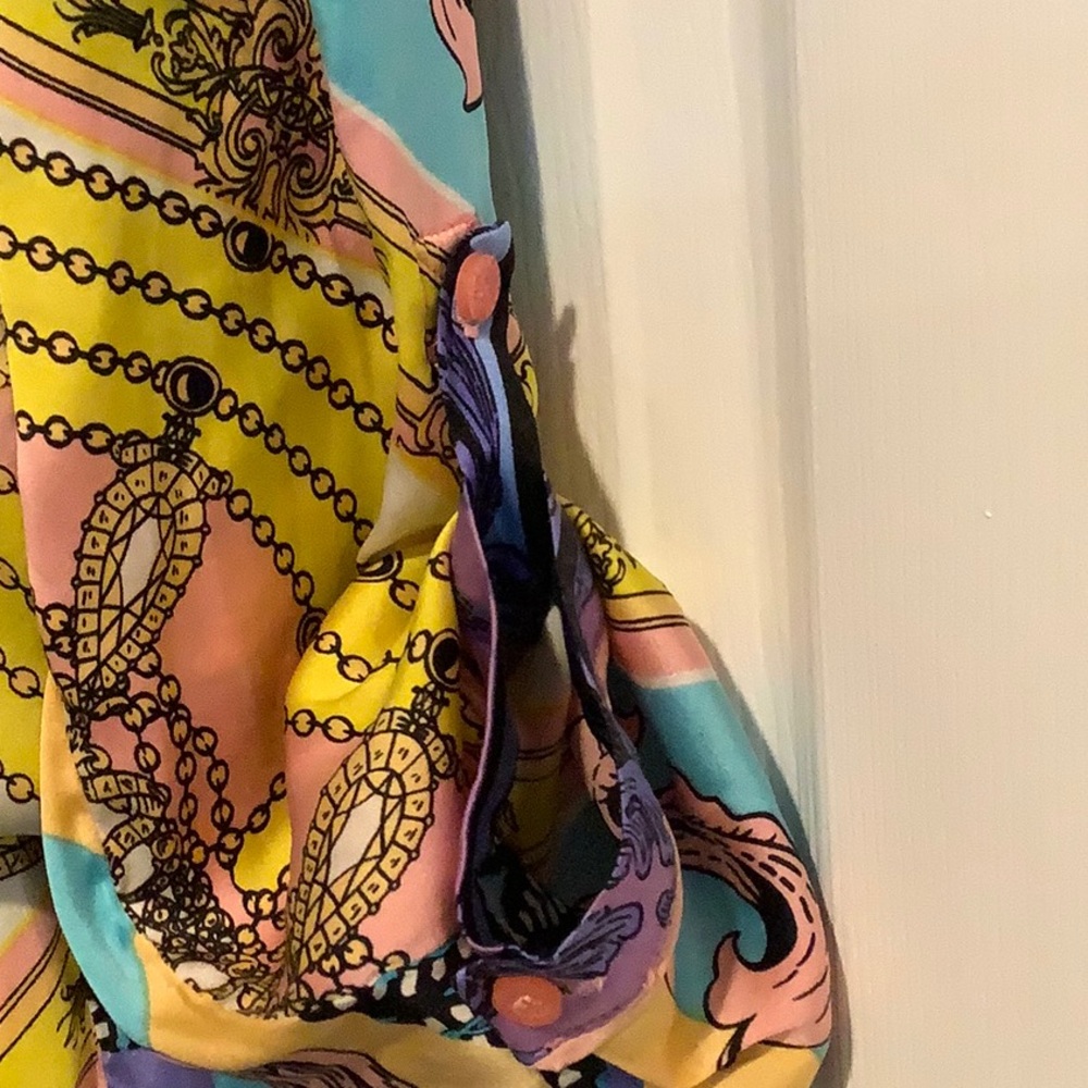 HALE BOB ANTHROPOLOGIE Silk Multicolor Boho Maximalist Luxe Vacation Dress XS - Picture 4 of 14